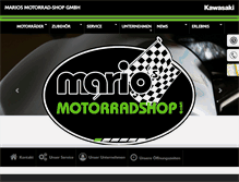 Tablet Screenshot of marios-motorrad-shop.de